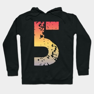 Number 5 five Hoodie